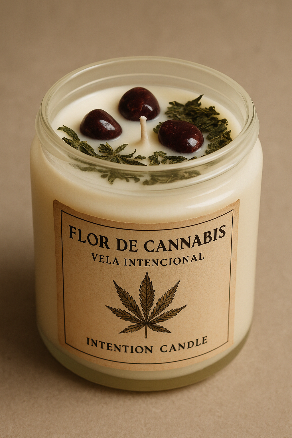 VELA DE FLOR DE CANABIS